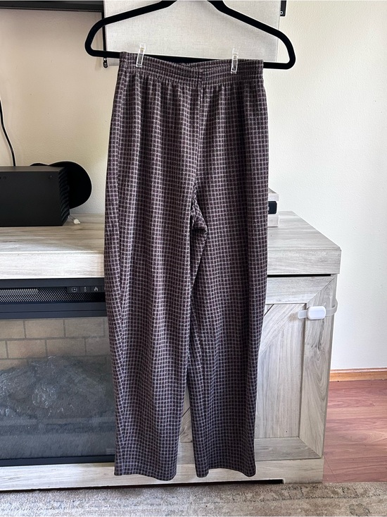 Premier Bay Pants - Vintage Brown Checked Straight-Leg Trousers